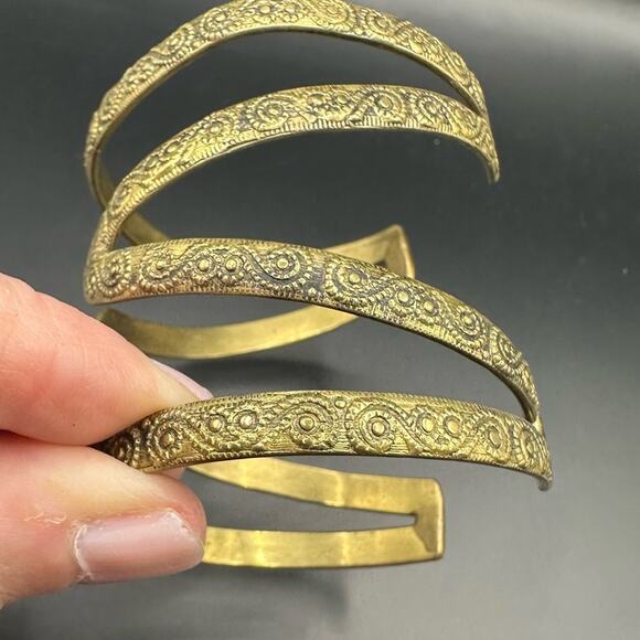 Bohemian gold tone Bracelet Statement Boho Casual Chunky Summer - Picture 8 of 10